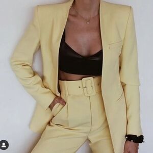 Zara Lapelless Blazer